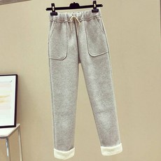 붕붕몰 캐주얼 밴딩 양털 팬츠 A12156