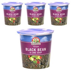 닥터맥두걸즈라이트푸즈 비건 블랙 빈 & 라임 수프, 95g, 4개