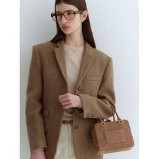 드메리엘 Cayley Boston Bag Small Beige