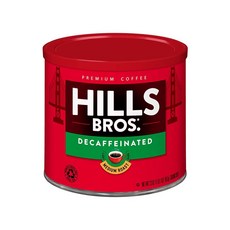 Hills Bros 헤이즐넛 카라멜 그라운드 커피 12온스 527270, 23 Ounce (Pack of 1), 디카페인 미디엄 로스트, 1개