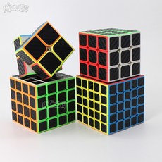 탄소 섬유 큐브 매직 큐브 속도 3x3x3 2x2x2 3x3x3 4x4x4 5x5x5 퍼즐 Neo Cubo Magico 2x2 3x3 4x4 5x5 장난감|매직 큐브|, 1개, 5x5, 단일