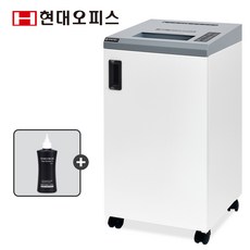 현대오피스 페이퍼프랜드 국산 대형 문서세단기 저소음 20매 55L PK-M230MM+세단기오일 파쇄기 세절기, 화이트, PK-M230MM