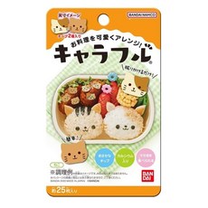 (당일발송) 캬라후루 캐릭터 어묵칩 소풍도시락꾸미기 반다이 9종류 후리카케 데코후리, 고양이(20장), 1개, 2.8g