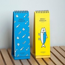 [AOU_4213659] (디자인 : BLUE) 디자인아이비 꼬등어 스탠딩 스케쥴러 데일리스케줄러 스텐딩스케줄러 디자인플래너 스케쥴러 디자인스케줄러, BLUE