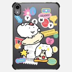 케이스티파이 CASETiFY 아이패드 미니 6세대 임팩트 케이스 Pizza created by the world's best monster Black