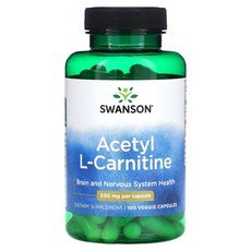 스완슨 L 카르니틴 500mg 100베지캡슐, 100개, 1개, 100정