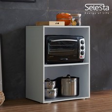 셀레스타 큐브 화이트 600 오픈선반 주방수납장, 화이트_KDDA75