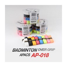 아펙스 오버그립 AP-018 배드민턴/테니스 공용 60개입, 화이트-1box(60pcs)