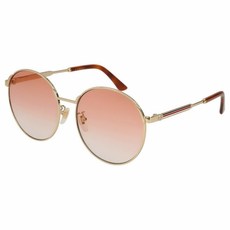 265197 / NEW Gucci GG 0206SK Sunglasses 004 Gold 100% AUTHENTIC