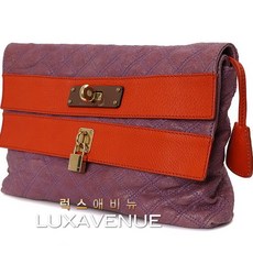 Marc Jacobs 마크제이콥스 퀼팅 바이올렛 오렌지 배색 클러치