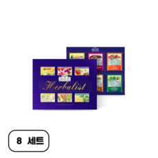 아마드티 셀렉션 허브차 세트 + 쇼핑 백, 6종, 8세트