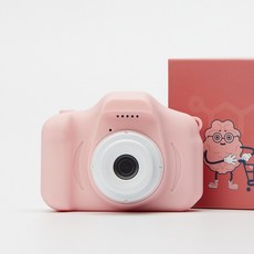 도파밍 어린이 키즈 미니 디지털 카메라 + SD카드 16GB, 핑크+메모리카드