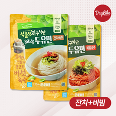 풀무원 Silky두유면 잔치국수 2인 (374.4g) X 비빔국수 2인(423g), 423g, 1개