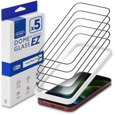 화이트스톤 아이폰15 프로 맥스 EZ클리어 액정보호 필름 풀커버 강화유리 5매