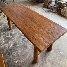 THE AHI 고재테이블 Table 8인용식탁 판자 원목 사각, 상세 페이지 참고, 1.2m 길이 60cm 너비 75cm 높이 - 고재가구