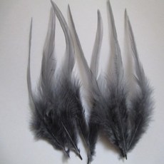 뜨거운 판매 도매 100 pcs 예쁜 4-6 인치/10-15 cm 회색 꿩 목 깃털 diy 의류 모자 장식