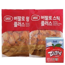 사세통상 사세 버팔로윙1kg+버팔로스틱1kg+피크닉, 1kg, 2개