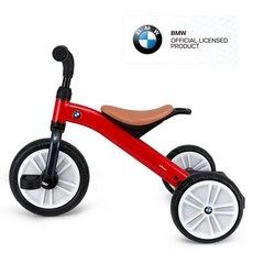 BMW 어린이 세발 자전거 킥보드 붕붕이 씽씽이 남아 유아 자동차 유모차, 빨간