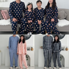 폭스클럽 빅사이즈 피치기모 겨울 가족잠옷 커플파자마 (11063208)