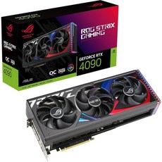 ASUS ROG Strix GeForce RTX® 4090 OC Edition 게이밍 그래픽 카드PCIe 4.0 24GB GDDR6X HDMI 2.1a 디스플레이 포트 1.4a, RTX4090|OC|Black_ROG Strix