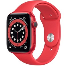 Apple 애플워치 6, 40mm, GPS, 알루미늄, 레드 / 레드 스포츠 밴드