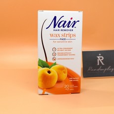 네어 민감성 얼굴 제모 왁스스트립 20매 + 피니싱티슈 2매 투명단면스트립 상세설명에서몇갠지꼭확인, 1개