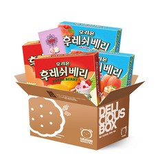 [냠냠상회] 오리온 후레쉬베리  딸기 2개복숭아 2개카스타드오리지날 1개냠냠상회전용선물박스발송 리뷰후기
