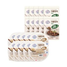 오뮤 가뿐한끼 현미밥 150g x 10개+가뿐한끼 짜장 130g x 10개