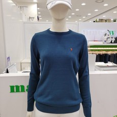 마코 모다남양주 여성 캐쉬아크릴 라운드넥 니트티 MNW4SW9356