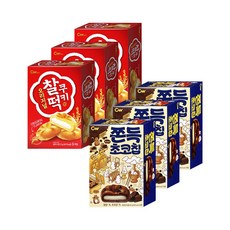 청우식품 쫀득초코칩 + 찰떡쿠키, 3세트, 198g