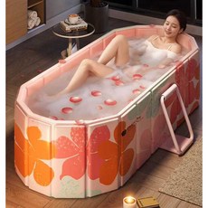 접이식 욕조 대형 성인 1인욕조 가정용 반신욕 이동식, 1개, 상세페이지 참고
