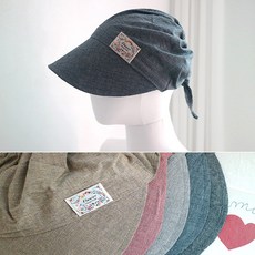 코튼챙끈두건 챙있는 두건 항암모자 식당 위생 조리 캐쥬얼 캡모자 사계절 여름 가을 겨울