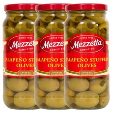 Mezzetta 메제타 할라피뇨 스터프 올리브 10oz 3팩, 1개