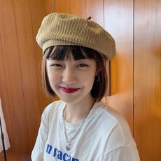 군인베레모 군인모자 육군 베레모 가을겨울 판 모자 일계 레트로 코듀로이 화가 모브레이