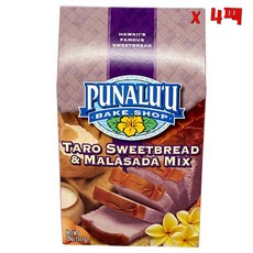 Punaluu 푸날루 베이크 샵 타로 스위트브레드 앤 말라사다 믹스 567g 4팩