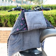 (관부가세포함) 오토바이 무릎보호대 Electric motorcycle windshield is spring and autumn winter split plus velvet waterpro-627428037596, 블랙 체리 플러스 벨벳 (손잡이 없음)one size