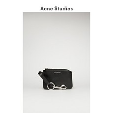 Acne Studios2020 새로운 미니 블랙 키 체인 가죽 동전 지갑 컴팩트 CG0070900
