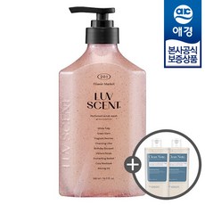 [애경] 럽센트 스크럽 바디워시 플라워마켓 화이트튤립 500ml x1개 +바디워시180ml