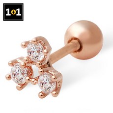 미니아트 [미니아트] 14K 미니미 피어싱 Gold pin 한쪽 1+1