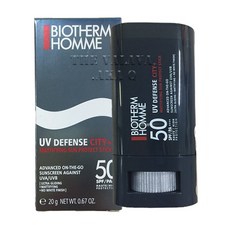 비오템 UV 디펜서 선스틱 SPF50Pa+++20g #끈적이지 않는 남성 선스틱, 20g, 1개
