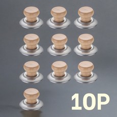 원스트리 원목 뚜껑 손잡이 냄비 후라이팬, 10개, 우드