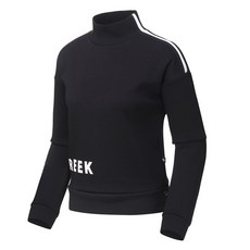 힐크릭 여성골프티셔츠 리버스 오버핏 하이넥 티셔츠 1HCTSF1616(블랙 그레이 올리브그린)