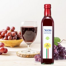 안드레아 밀라노 유기농 레드와인 천연발효 과일식초(2Gift), 1개, 500ml