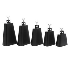 Mounchain-4/5/6/7/8 인치 메탈 강철 소 모양 카우벨 맞춤형 젖소 벨 타악기 드럼용, 02 4 inch, 1개