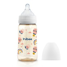 하이비 PPSU 스폐셜에디션 디자인 에잇벤트 배앓이방지 젖병 270ml, 화이트, S(0개월이상), 1개
