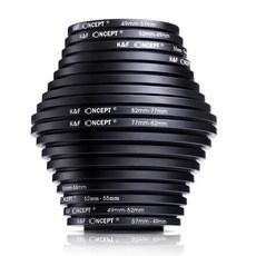 K&F CONCEPT 카메라 어댑터링 다운링 키트 18종 세트, 1세트