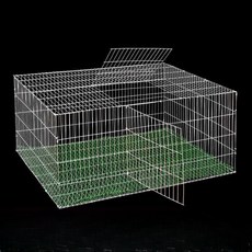 조립식 철제 사육장 비둘기 조류 토끼 케이지 하우스, 90x60x40 케이지 +버클 + 풋패드, 1개
