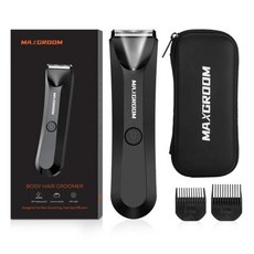 Maxgroom 남성용 바디 헤어 트리머 면도기 사타구니 공 교체 가능한 세라믹 블레이드 전기 방수, 01 Body Hair Trimmer, 1개