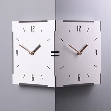 돈스리빙몰 화이트 코너 벽시계