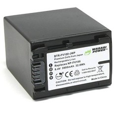 Wasabi Power NP-FV100 (3900mAh) Battery Compatible with Sony/12454527, 상세내용참조